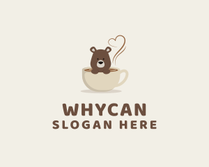 Coffee Bear Cup Logo