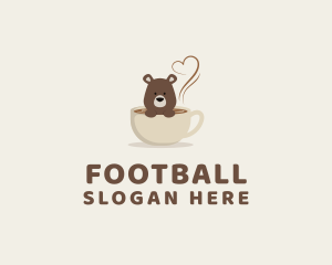 Cafeteria - Coffee Bear Cup logo design