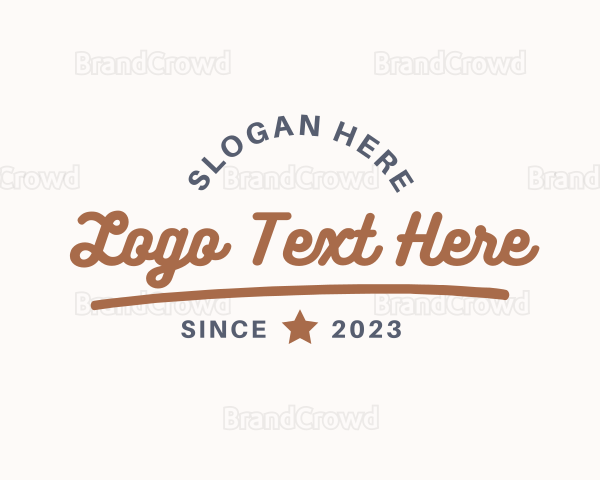 Generic Cursive Hipster Logo