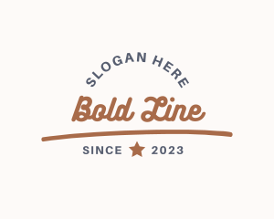 Underline - Generic Cursive Hipster logo design