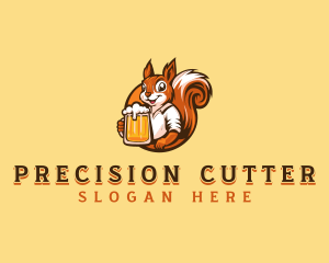 Drinking Squirrel Beer logo design