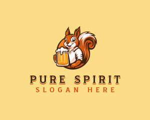 Distiller - Drinking Squirrel Beer logo design