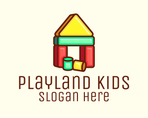 House Blocks Toy logo design