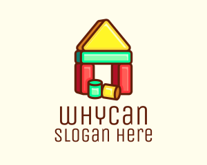 Play - House Blocks Toy logo design