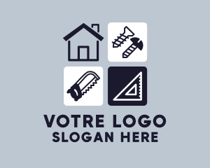 Home Carpentry Tools logo design