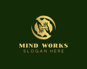 Mental Support Hand logo design