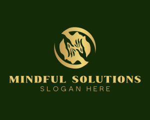 Mental - Mental Support Hand logo design