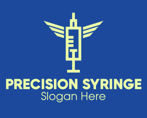 Syringe - Medical Vaccine Syringe logo design