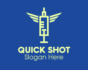 Shot - Medical Vaccine Syringe logo design