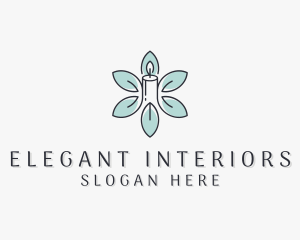 Flower Candle Wax logo design