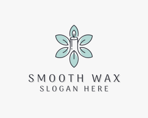 Flower Candle Wax logo design