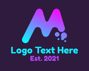 Communicate - Modern Application Letter M logo design