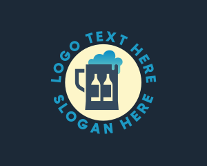 Distillery - Beer Mug Bottle Brewery logo design