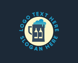 Alcoholic - Beer Mug Bottle Brewery logo design