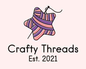 Star Yarn Crochet   logo design