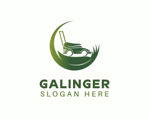 Gardening Lawn Mower Logo