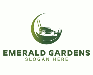 Gardening Lawn Mower logo design