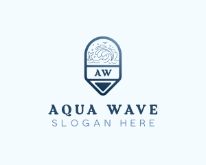 Swimming Beach Resort logo design