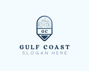 Swimming Beach Resort logo design