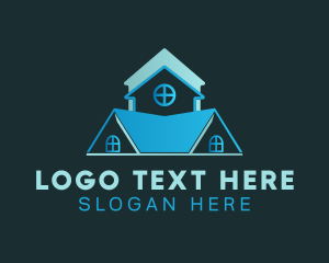 Contractor - Blue Roof Real Estate logo design