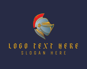 Spartan - Knight Hero Helmet logo design
