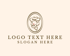 Cowgirl Beauty Fashion logo design