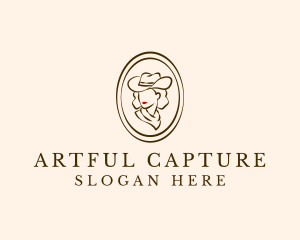 Portrait - Cowgirl Beauty Fashion logo design