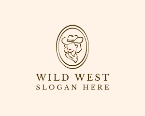 Saloon - Cowgirl Beauty Fashion logo design