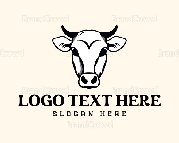 Cow Bull Bovine Logo