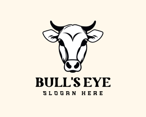 Cow Bull Bovine logo design