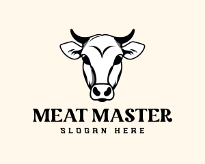 Cow Bull Bovine logo design