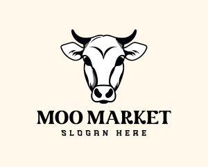 Cow Bull Bovine logo design