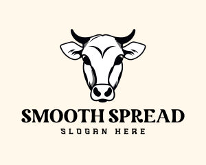 Cow Bull Bovine logo design