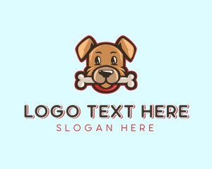 Bath Tub - Dog Bone Pet logo design