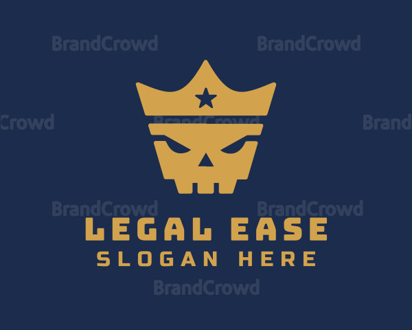 Gold Crown Skull King Logo