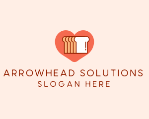 Bread Loaf Love logo design