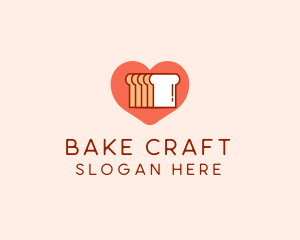 Bread Loaf Love logo design