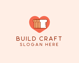 Bread Loaf Love logo design