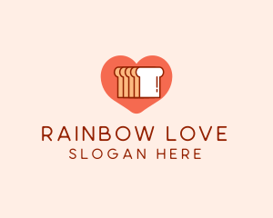 Bread Loaf Love logo design