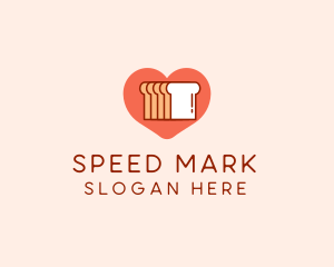 Bread Loaf Love logo design