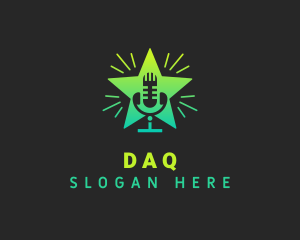 Vlog - Gradient Star Podcast logo design