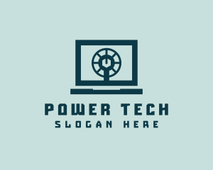 Elearning - Laptop Computer Software logo design
