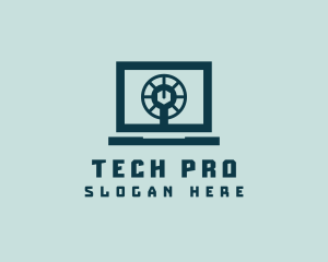 Pc - Laptop Computer Software logo design