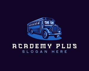 School - School Bus Transport logo design