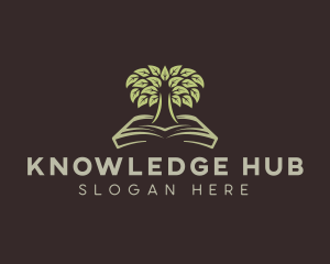 Book Learning Tree logo design