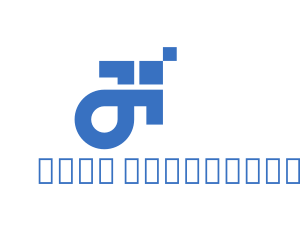 Blue Pixel Arrow logo design