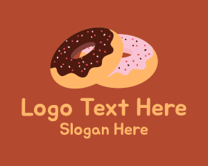 Sweetshop - Sprinkled Donuts Pastry logo design