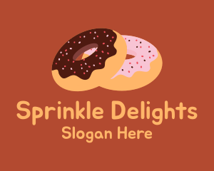 Sprinkled Donuts Pastry  logo design