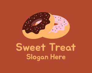 Doughnut - Sprinkled Donuts Pastry logo design