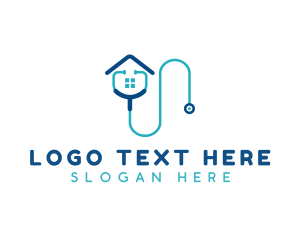 Checkup - Medical Stethoscope Clinic logo design